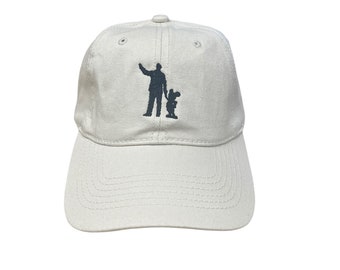 Walt Disney and Mickey Mouse Statue Embroidered Baseball Dad Hat