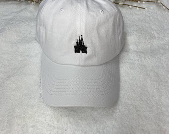 Cinderella's Castle from Disneyworld Embroidered Baseball Dad Hat