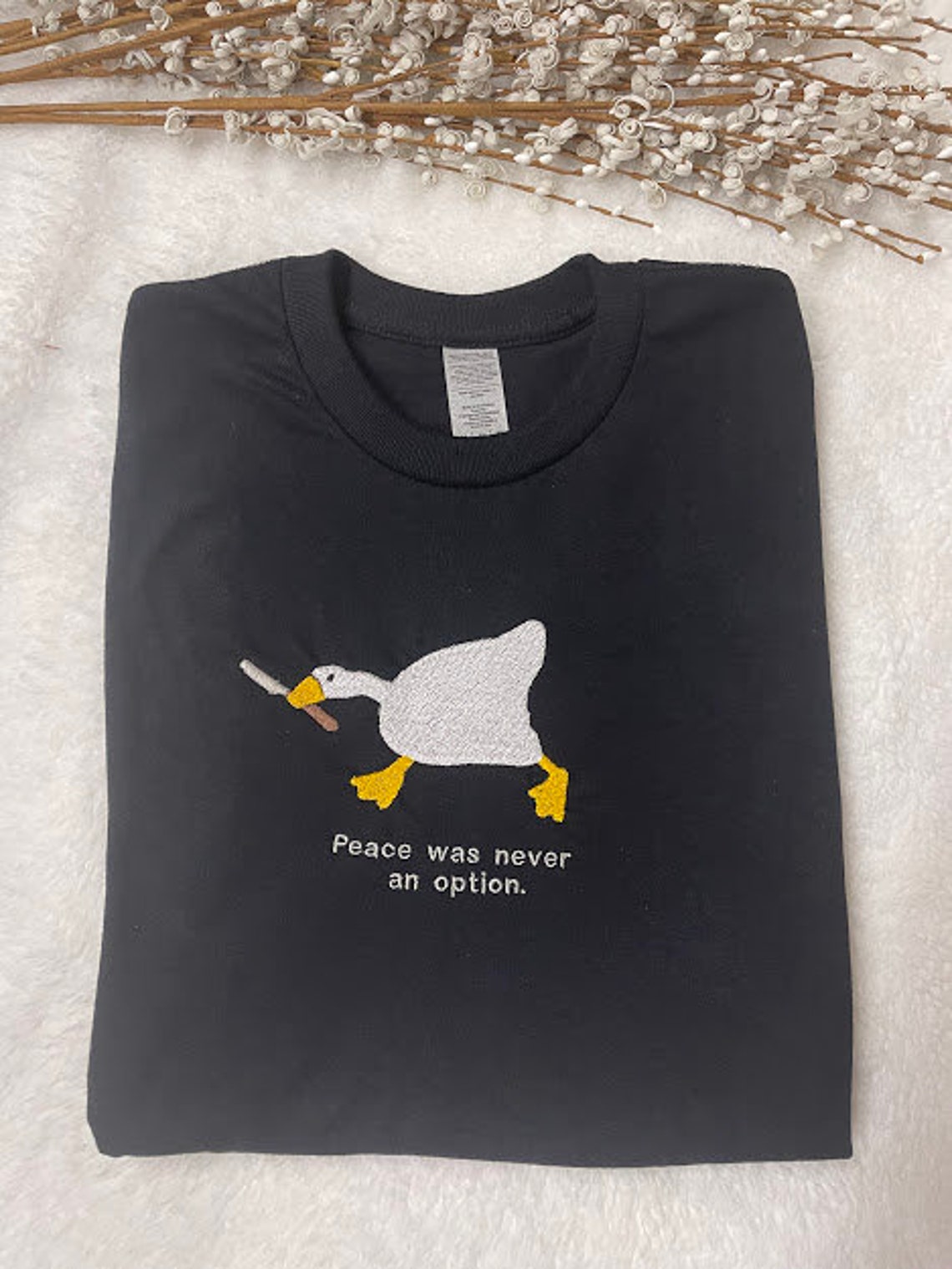 Murder Duck Peace Was Never an Option Meme Embroidered - Etsy