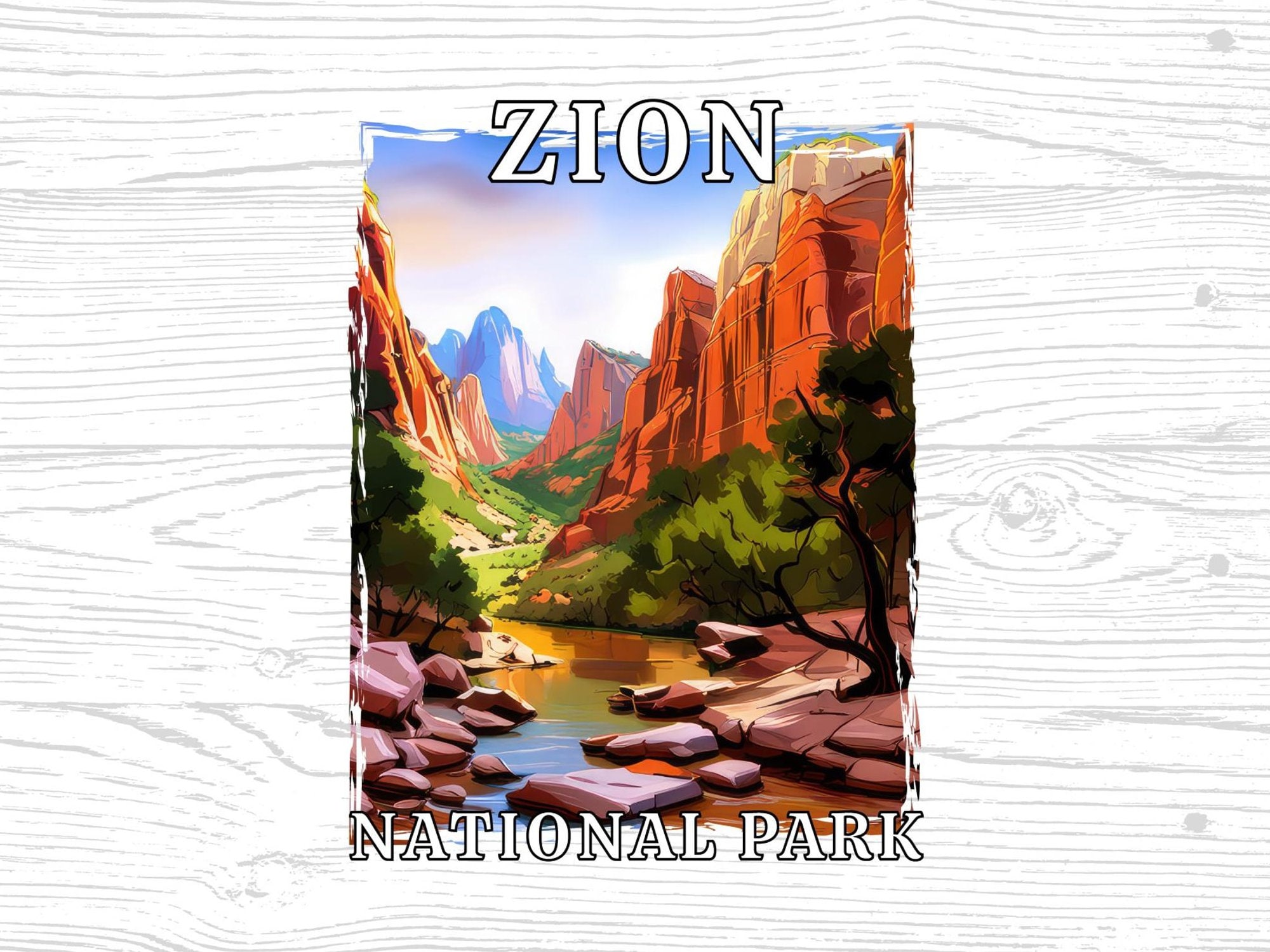Zion National Park Utah Png, Jpg, Pdf, Files | Clipart, Graphic ...
