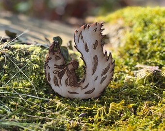 Imán de ardilla de madera / Imán cortado con láser / Imán de animal / Imán de nevera / Imán de artista / Imán navideño / Espíritu animal