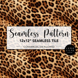 Animal Skin Seamless Pattern, Leopard Print, Animal Print Pattern, Safari Pattern, Repeat Pattern, Texture Pattern, Digital Art