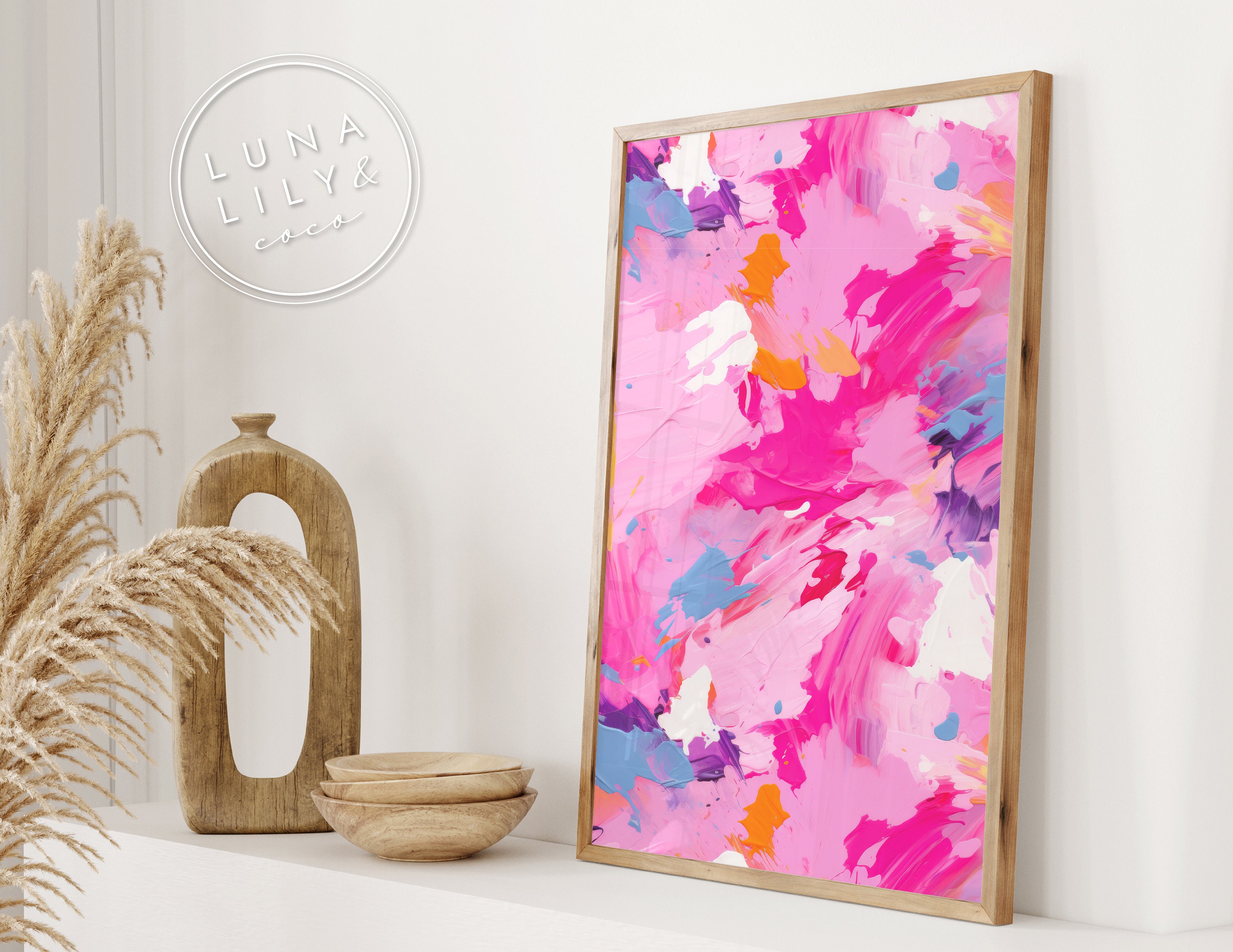 Painted Background, Brush Strokes, Abstract Digital Papers, Sublimation ...