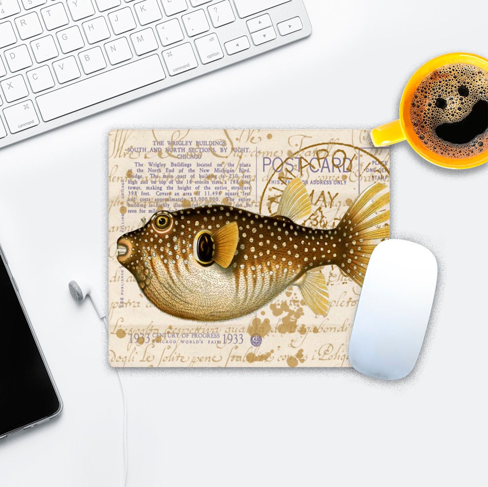 Under sea fishes fish mouse mat - TenStickers