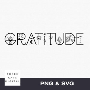 Gratitude svg, png, Grateful svg, thankful svg, motivational svg,