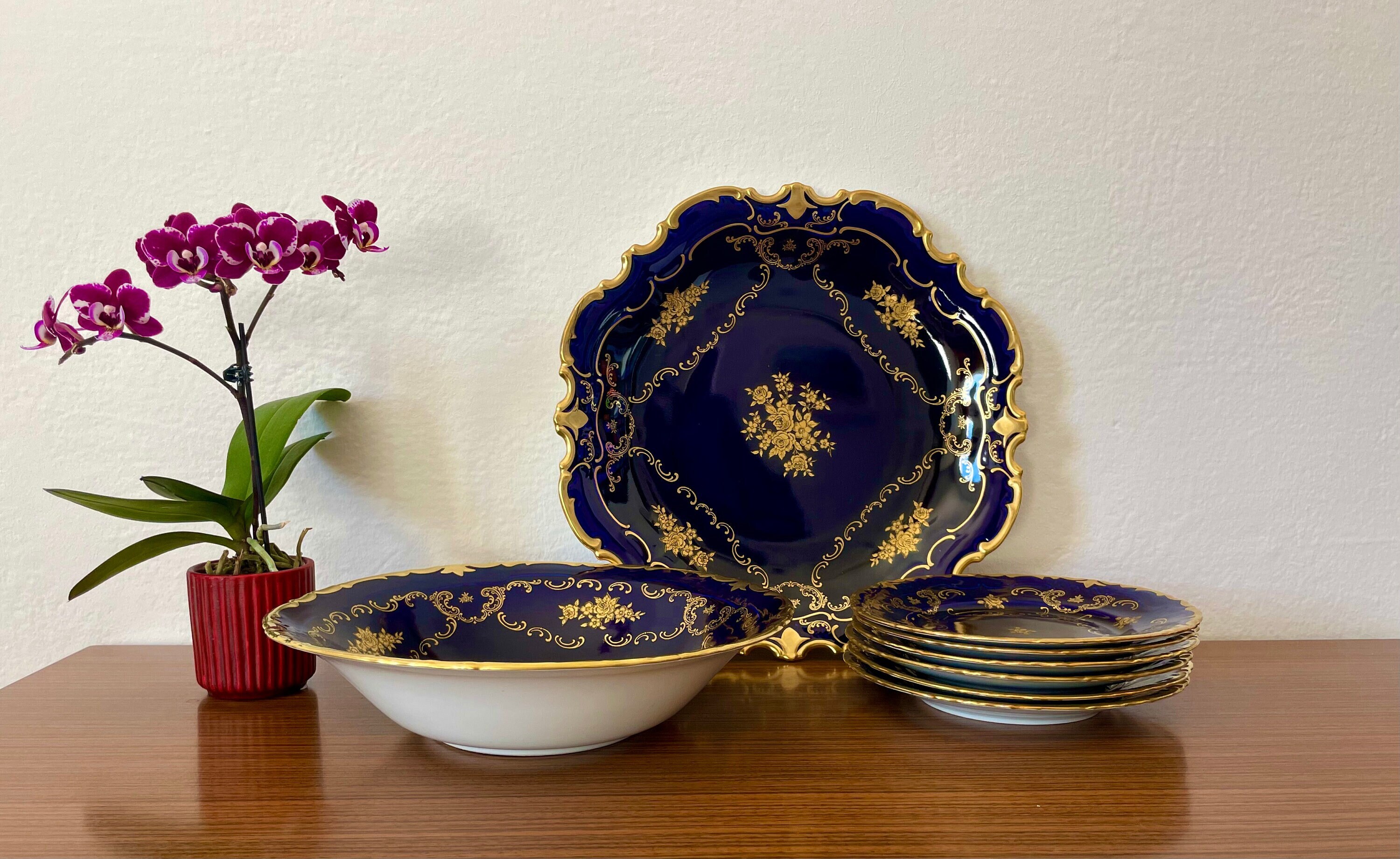 Reichenbach GDR I Echt Kobalt I Vintage I Hand-painted Blue - Etsy