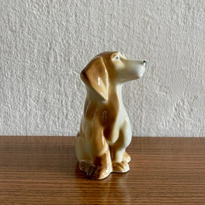 Vintage I Lippelsdorf Porcelain I Brown dog I Dachshund I Figurine I 1960s