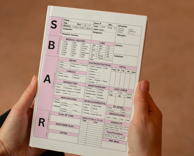 SBAR Nurse Report Sheet Printable - Il 794xN.5167359415 D5ho 