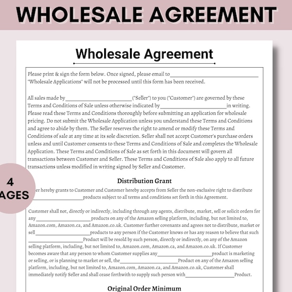 Wholesale Agreement, Wholesale Success Unleashed: Contracts, Candles industries, Agreements, Templates, Retail. Elevate Your Business Now!