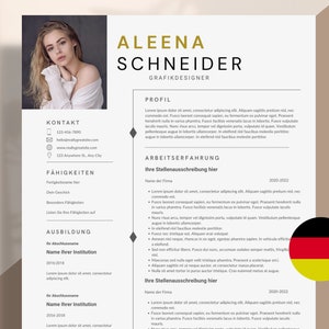 Puede incluir: Una plantilla de currículum con una foto profesional de una mujer. El currículum incluye secciones para información de contacto, habilidades, experiencia laboral y educación. La plantilla está diseñada en un estilo moderno y minimalista con un esquema de color blanco y negro.
