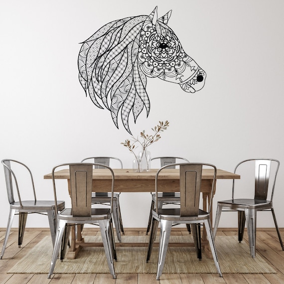 Horse Head Metal Wall Art Décor Hangings Home Decoration Etsy