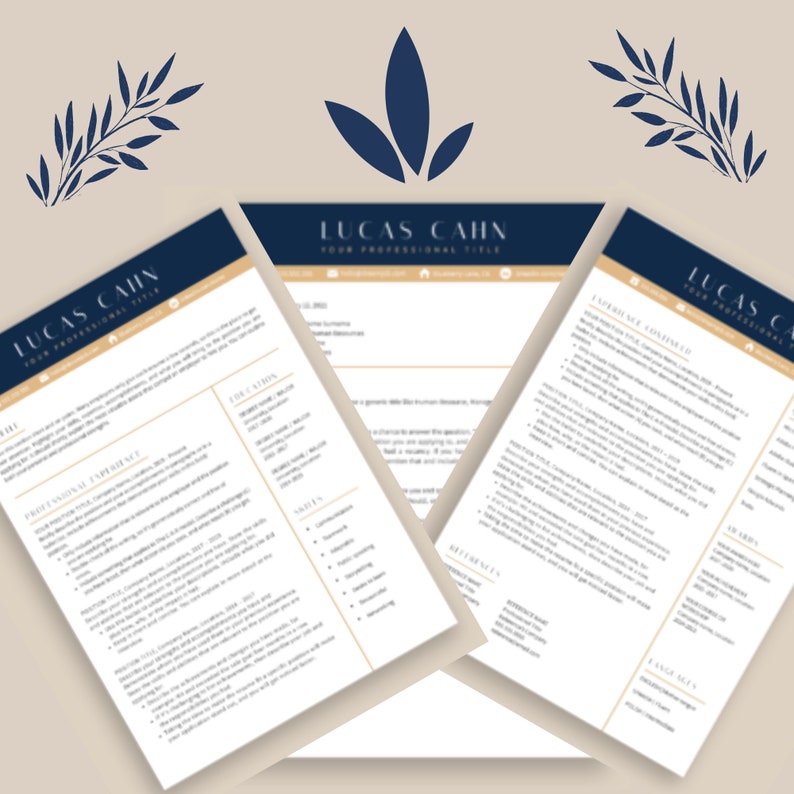 Clean Modern Executive Resume Template - Il 794xN.4155863877 36ii 