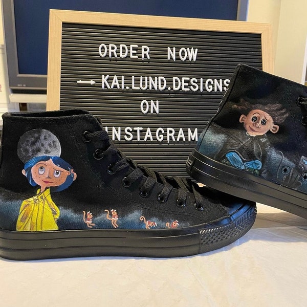 Hand painted custom shoes