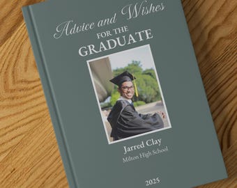 Personalized Graduation Guest Book Custom Graduate Memory Journal Advice for Grad Notebook His Her Graduation Keepsake Gift