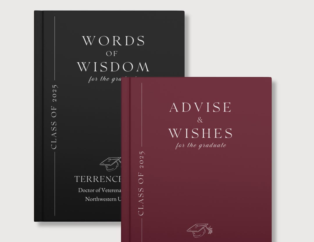 Personalized Graduation Guest Book Custom Graduate Memory Journal ...