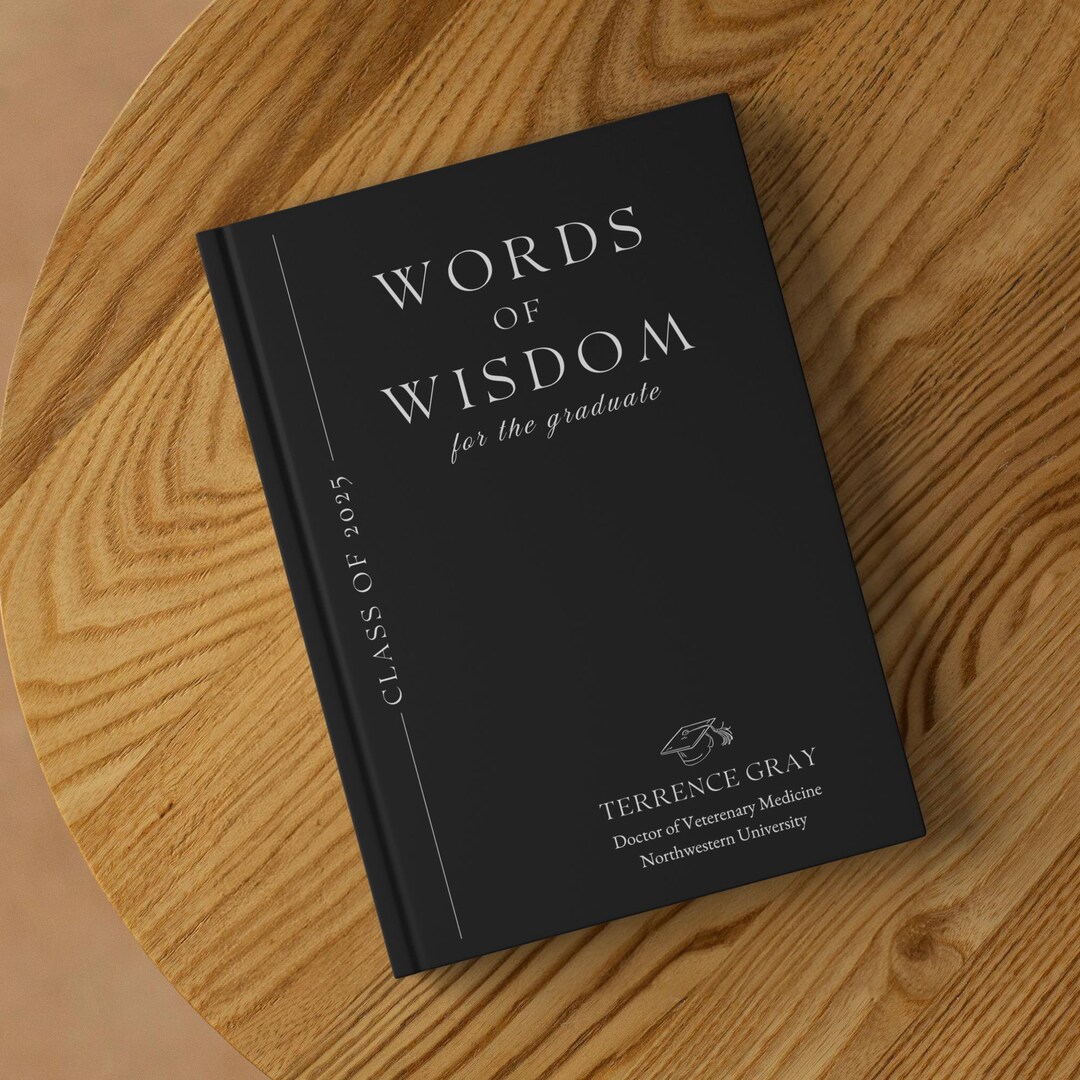 Personalized Graduation Guest Book Custom Graduate Memory Journal ...