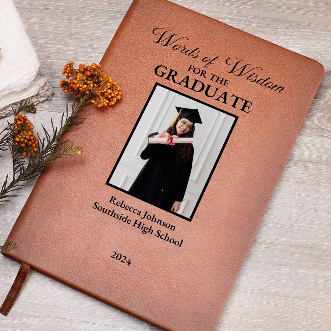 Personalized Graduation Guest Book Custom Graduate Memory Journal ...