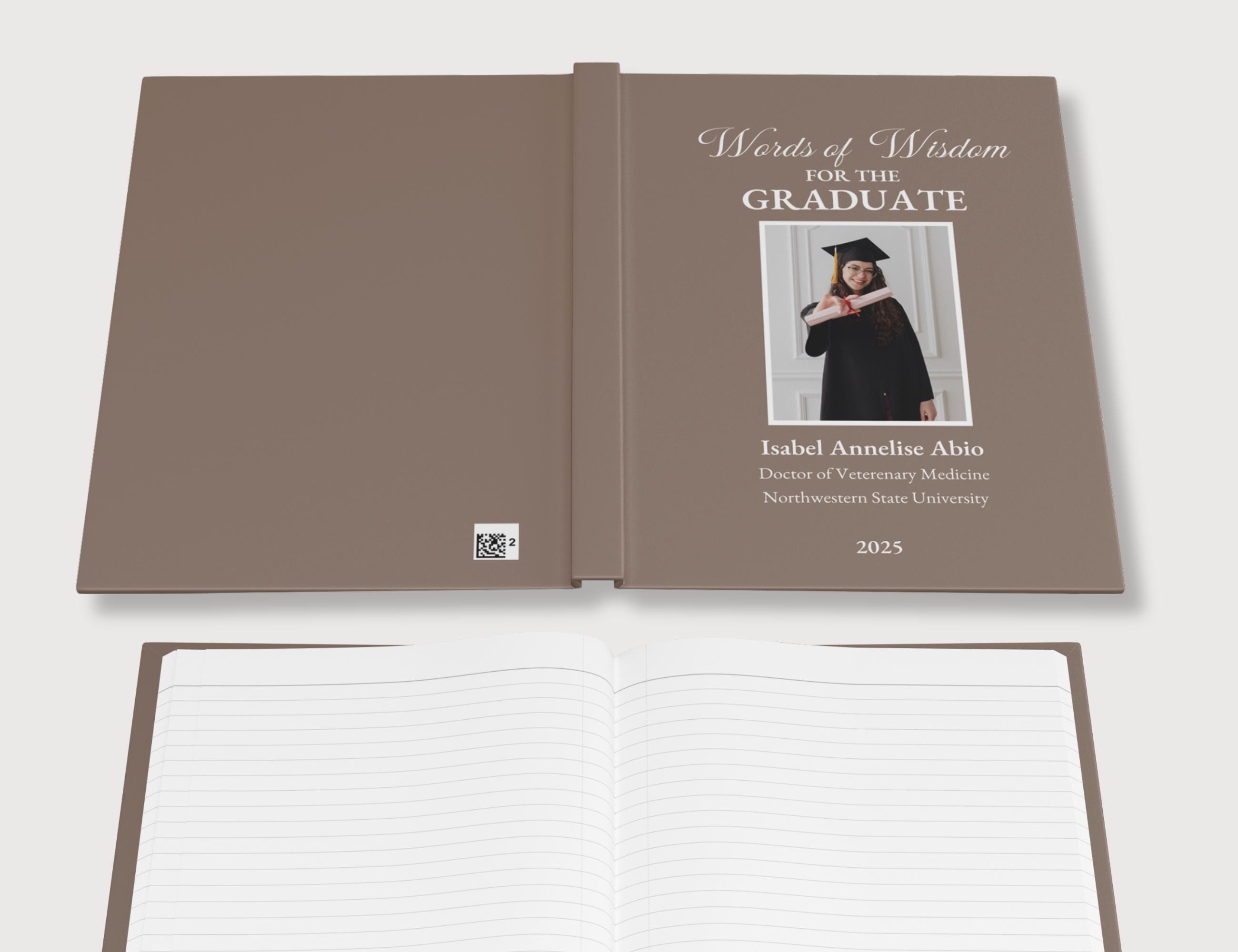 Personalized Graduation Guest Book Custom Graduate Memory Journal ...