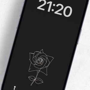 Rose Birth Month Flower iPhone Wallpaper, Zodiac Phone Background, Home ...