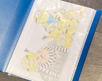 Minions and Gru pencil drawing