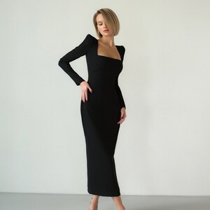 Maxi black formal dress hotsell