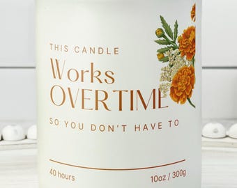Luxury Corporate Gift,  Coworker Gift,  Secretary Gift, Thank You Gift, Boss Gift Funny Admin Appreciation Candle Gift, Gift for her