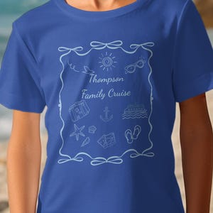 Custom Family Cruise T-Shirt, Vacation T-Shirt, Summer Holiday Tee, Matching Family Vacation Shirts, Beach Vacation, Family Reunion Tee