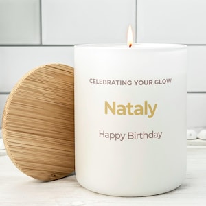 Personalized Birthday Candle, Custom Name Candle, Happy Birthday Gift, Celebration Candle, Unique Gift Ideas