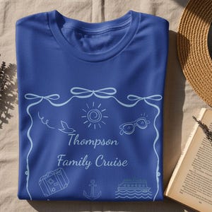 Custom Family Cruise T-Shirt, Vacation T-Shirt, Summer Holiday Tee, Matching Family Vacation Shirts, Beach Vacation, Family Reunion Tee