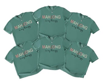 Mahjong Therapy Shirt, Funny Mahjong Gift, Gamer Tee, Cute Game Shirt, Gift For Mahjong Player, Mahjong Lover Tee, Mahjong Addict Shirt