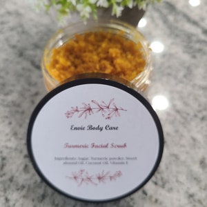 Turmeric Facial Scrub-Face Scrub-Face Wash-Sugar and Turmeric Face Wash