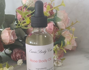Rose Body oil and massage oils for all over your body all natural