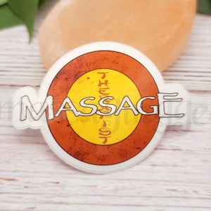 Space Western-massagesticker, sticker massagetherapeut, sticker voor waterfles, sticker massage, massagetherapeut cadeau, sticker geek