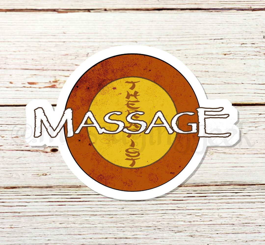 Space Western Massage Sticker Massage Therapist Sticker Etsy