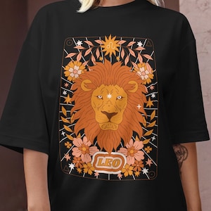 Leo Retro Tee, Zodiac Sign Shirt, Retro Shirt, Zodiac Shirt, Zodiac Gift, Leo Shirt, Astrology Gift, Leo Birthday, Zodiac, Fire Sign