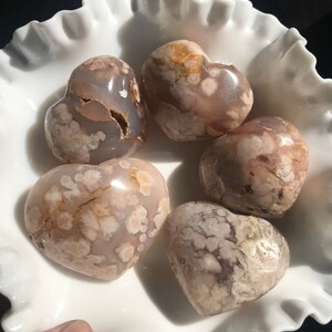 Flower agate heart
