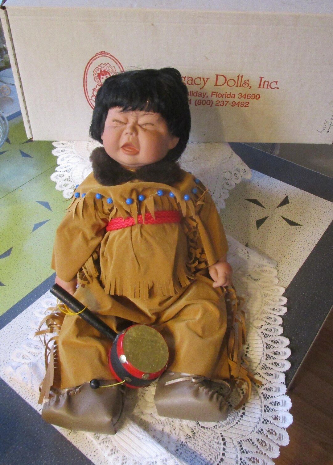 20in, Native American, Baby Doll, Indian Boy, Legacy Doll, Vinyl Doll ...