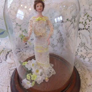 Artist Doll, Porcelain Doll, Doll Dome, Vintage Doll, Lady Doll, Bisque Doll
