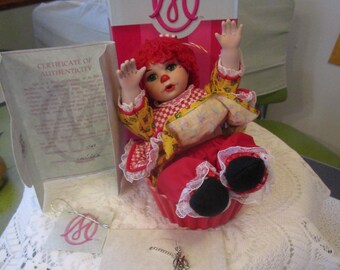 Rag-A-Muffin Doll, Marie Osmond, Cherry Muffun, Porcelain Doll, Osmond Dolls, Vintage Doll, Yarn Doll, Collector Doll, Muffin Doll