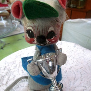 1971, Annalee Mouse, Trophy, Annalee Doll, Cloth Doll, Vintage Doll, Mouse Figurine, Annalee Mice, Mouse Doll, Vintage Annalee, Toy Mouse