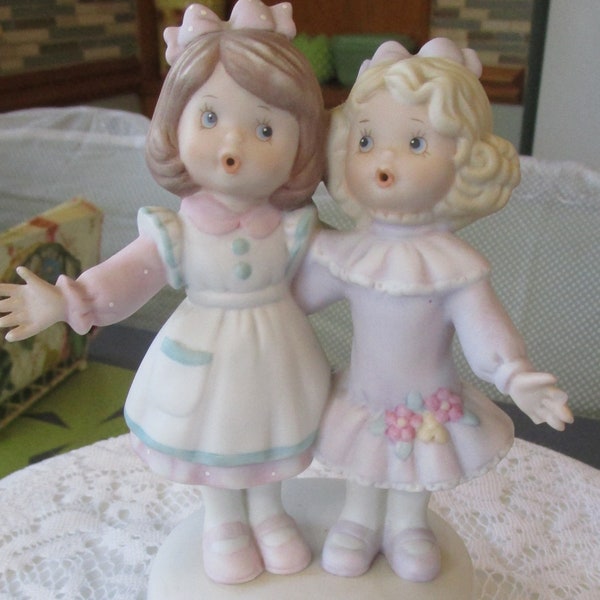 1992, Sisters, Best Friends, Music Box, Thats What Friends Are For, Enesco Music Box, Sister Gift, Sister Figurine, Friend Gift