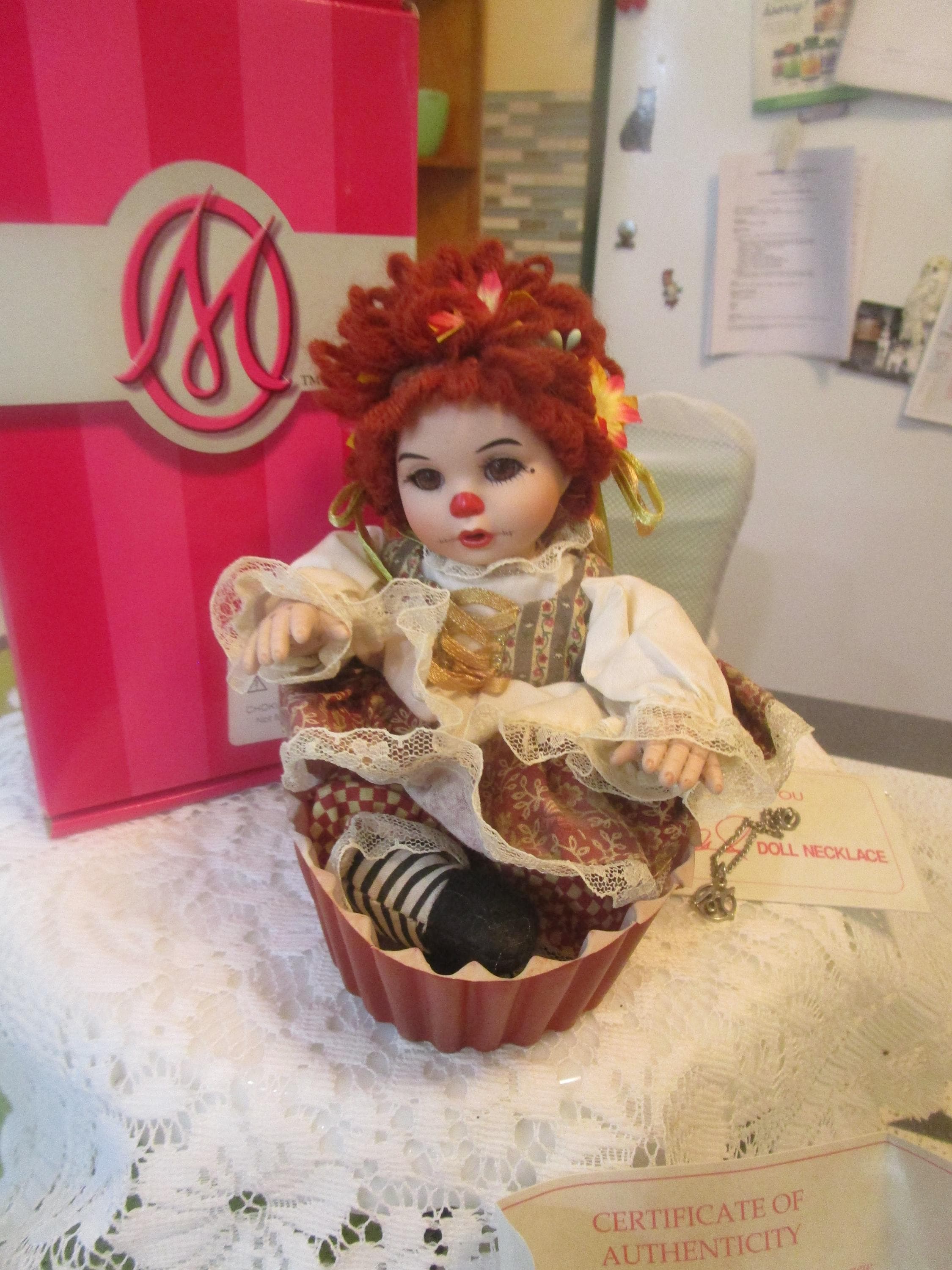 Marie Osmond Doll Yellow Yarn Hair Rag-A-Muffin Doll, Marie Osmond