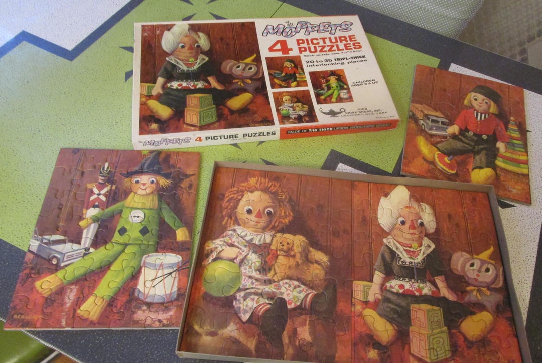 Vintage Pack of 4 Tuco Moppet Raggedy Ann Puzzles - Etsy