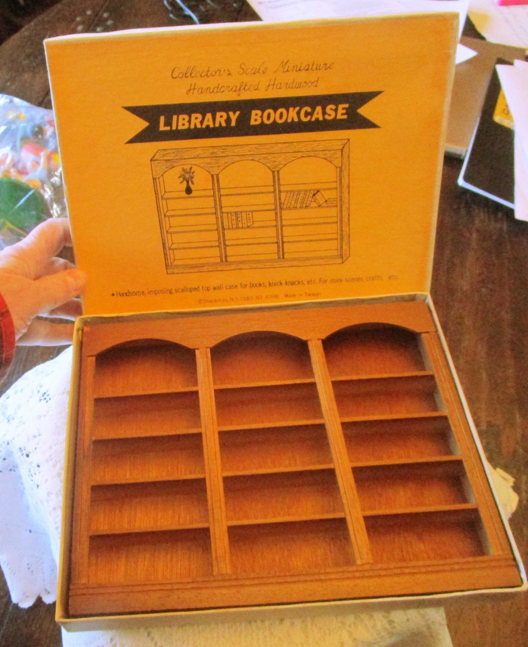 Dollhouse Bookcase Shackman Dollhouse Wooden Dollhouse Etsy