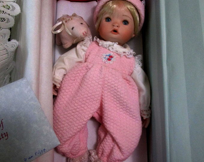 Marie Osmond Doll, This Little Piggy, Baby Doll, Pig Doll, Porcelain