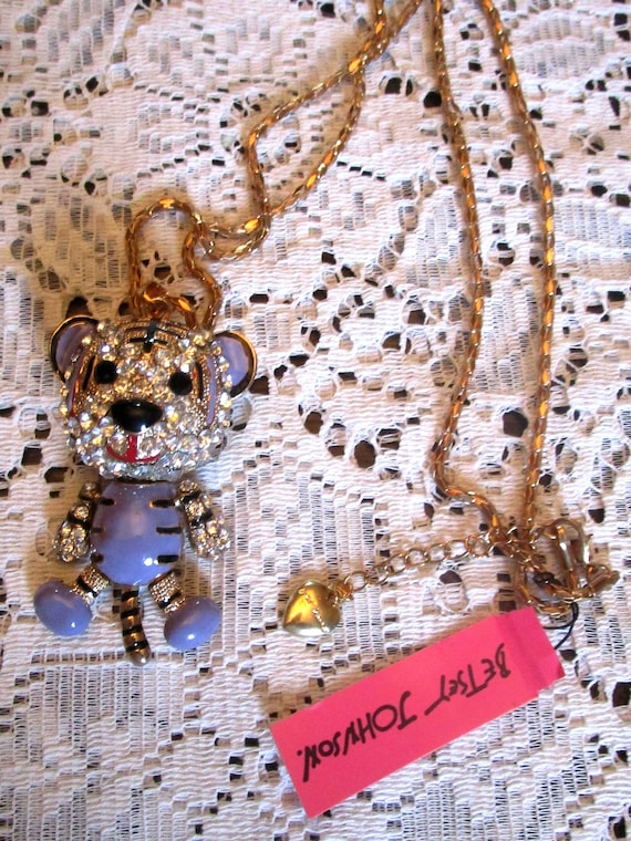 Betsey johnson tiger best sale necklace