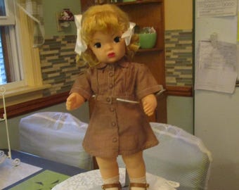 16in, Terri Lee Doll, Girl Scout, Vintage Doll, Tagged Outfit, Plastic Doll, Vinyl Doll, Vintage Toys, LotTLD#89