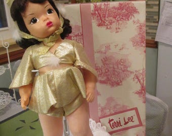 16in, Terri Lee Doll, Ice Skater, Vintage Doll, Plastic Doll, Vinyl Doll, Winter Terri Lee, Vintage Toys, LotTLD#75