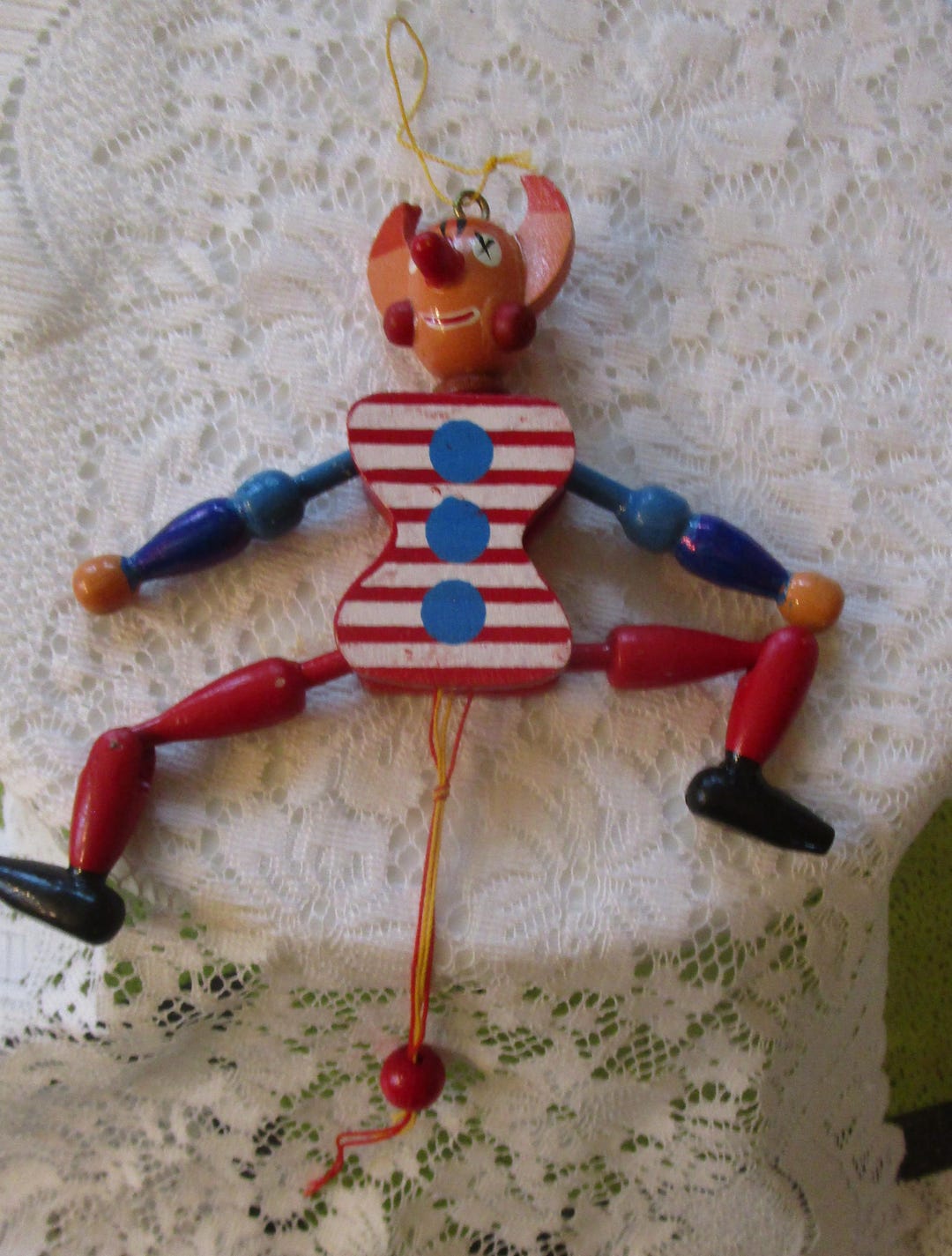 Wooden Puppet, Devil Puppet, Wooden Toys, Dancing Puppet, Vintage ...