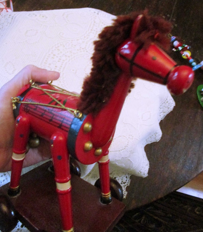 Toy Horse Wooden Horse Vintage Horse Decorative Horse Etsy